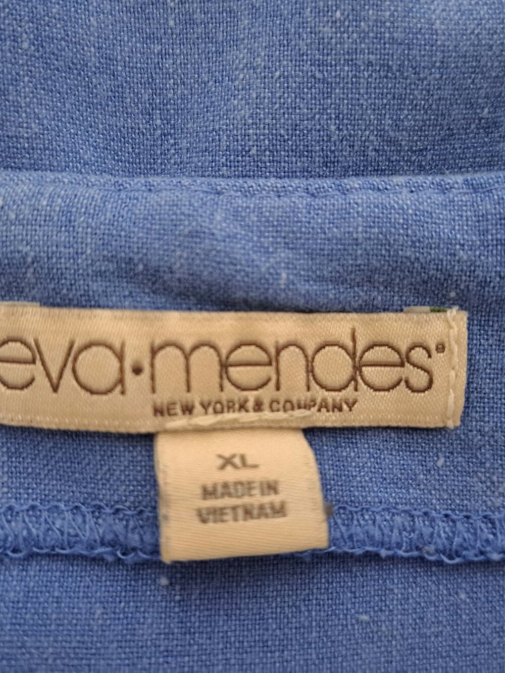 Eva-Mendes Women's Strappy Jumpsuit Color Blue Size XL - Picture 3 of 8